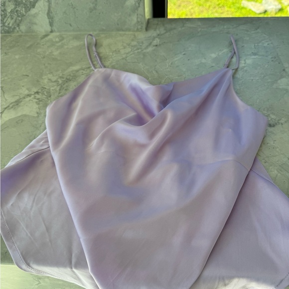 Gently used draped front lavender camisole - Picture 3 of 3
